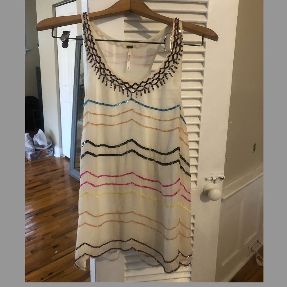 Free People Multi-Color Sleeveless Tunic